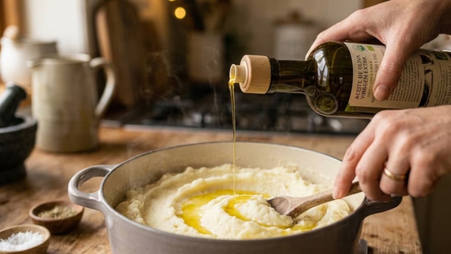 Qué beneficios tiene agregar aceite de oliva al puré.