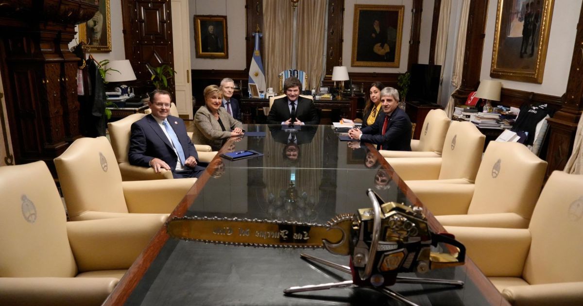 Milei se reunió con la directora del FMI, Kristalina Georgieva, en la Casa Rosada