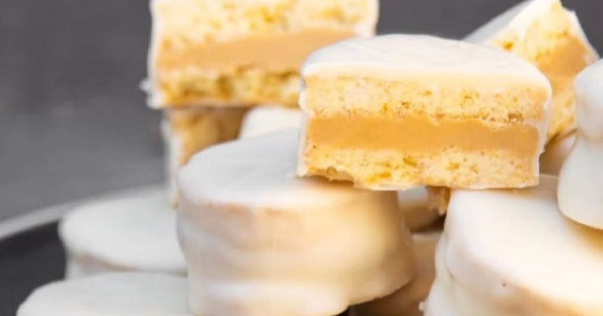El bocado dulce que siempre hay que tener a mano: alfajores de chocolate blanco y maní