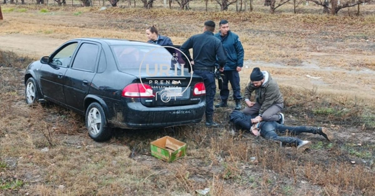 Persecución en Allen: un policía fue arrastrado 400 metros por un conductor