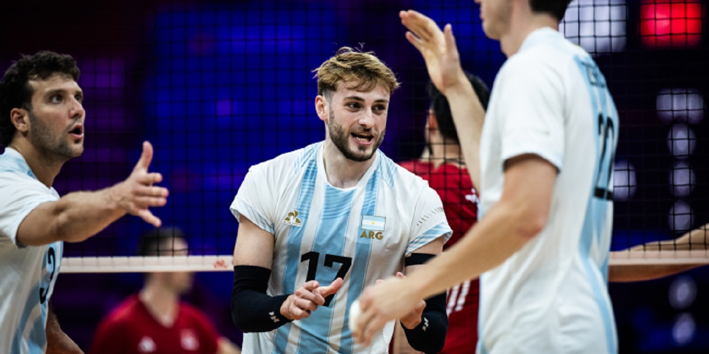 La Selección Argentina de Vóley superó a Canadá en la Nations League