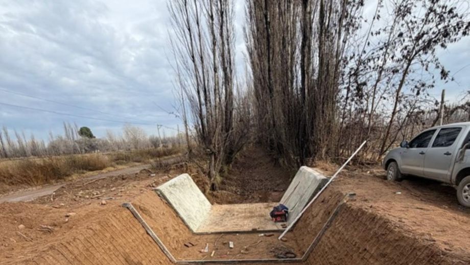 Río Negro acelera obras clave de riego en Huergo: mejorarán 400 hectáreas productivas y la distribución de agua