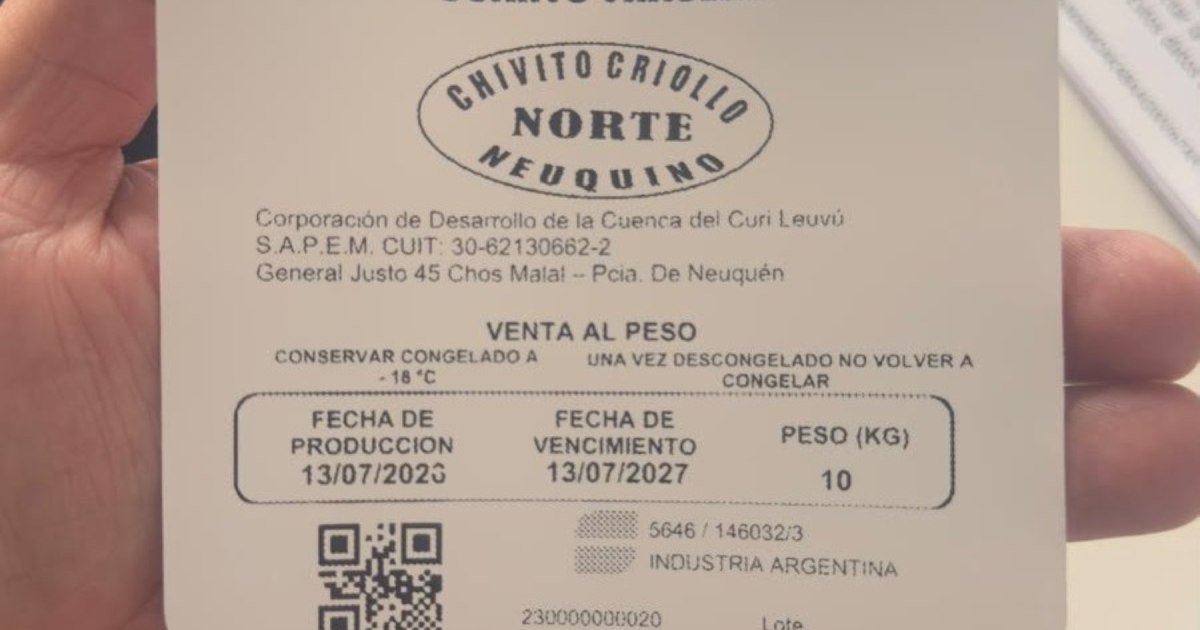 Transformación del chivito en el norte neuquino: de entero a cortes individuales