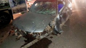 Tres personas fueron hospitalizadas tras chocar contra el guardarraíl sobre Ruta 22 en Chichinales