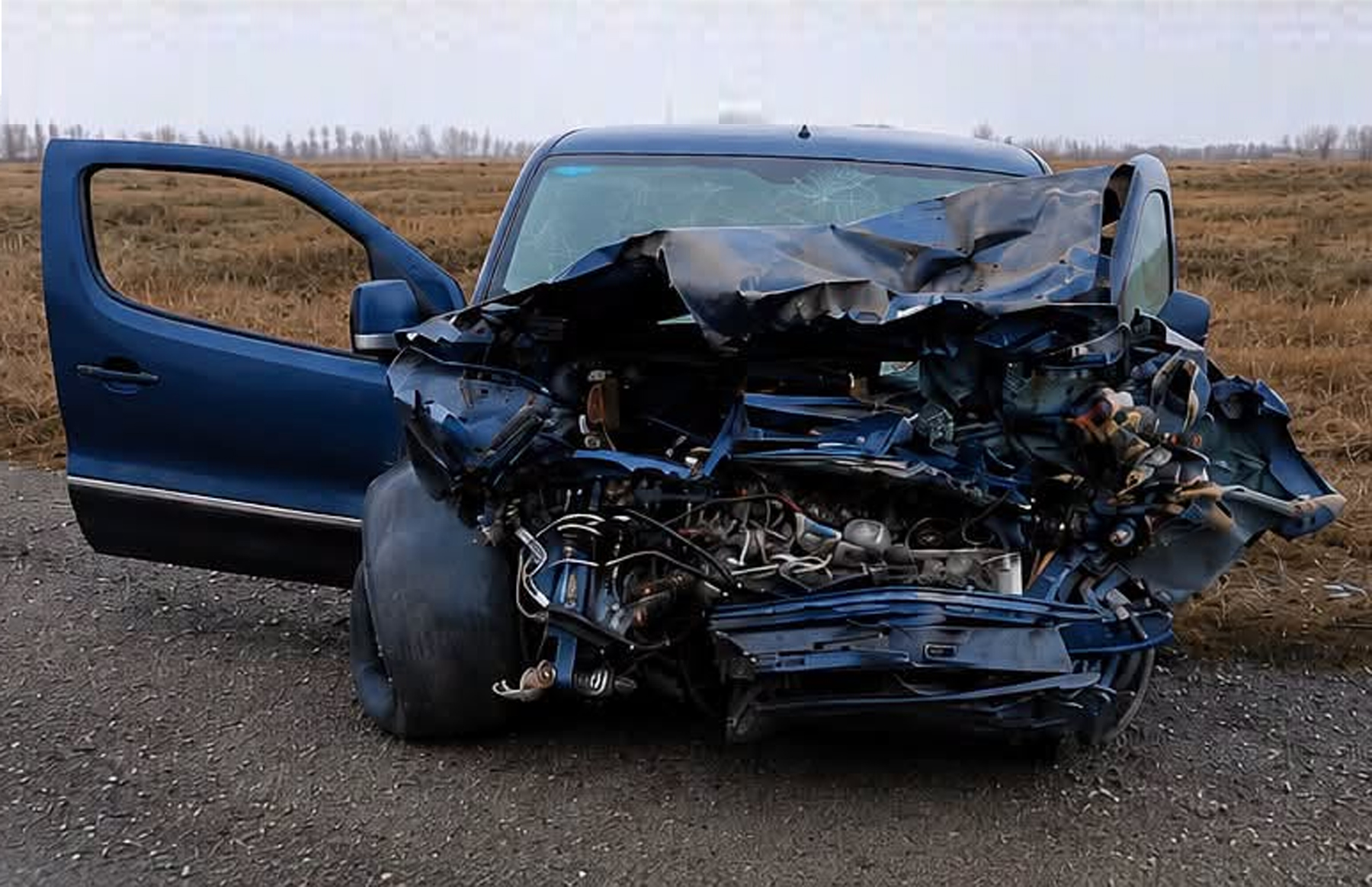 Choque entre camión y camioneta en la Ruta 250 deja un herido grave