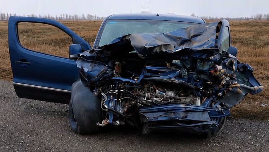 Impactante choque entre un camión y una camioneta en la Ruta 250. Fotos: gentileza 