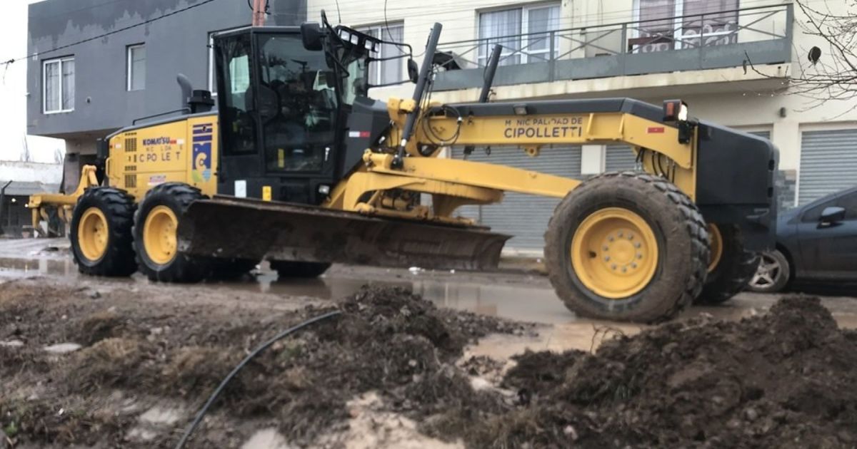 Cipolletti intensifica su operativo tras las lluvias