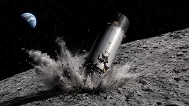 Un cohete de Elon Musk impactará contra la Luna y dejará un cráter de 17 metros de diámetro