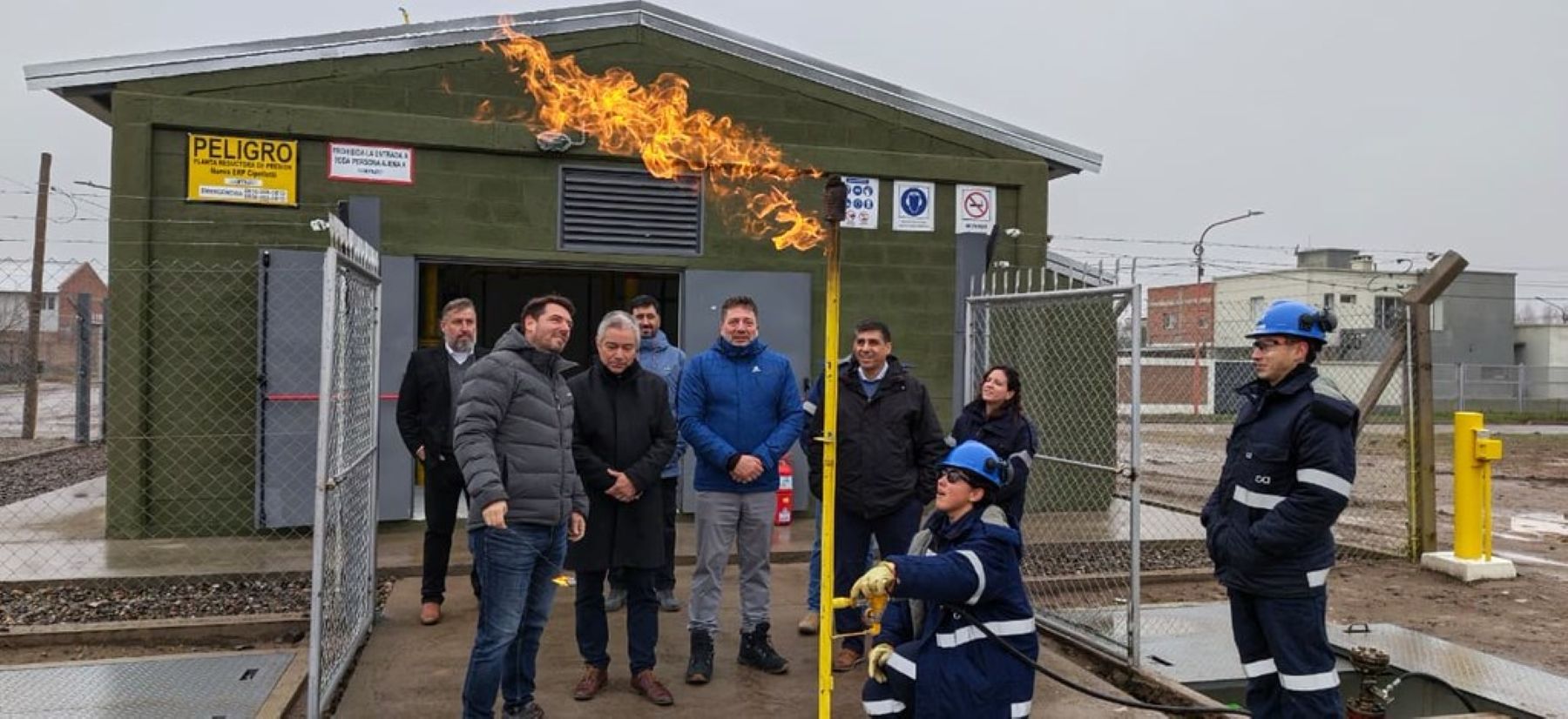 Inauguran estación de gas en Cipolletti para mejorar suministro