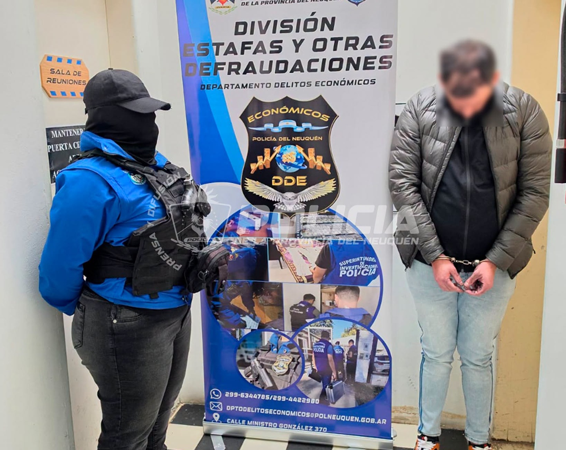 Desarticulan banda de estafadores en Neuquén con allanamientos y un arresto