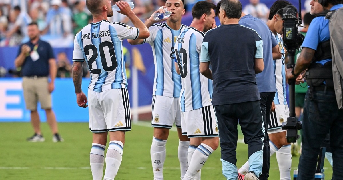 Las pausas para hidratación en el Mundial de Fútbol