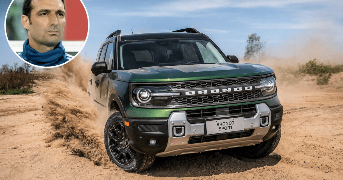 Lionel Scaloni eligió una Ford Bronco Sport, un modelo llamativo y asequible