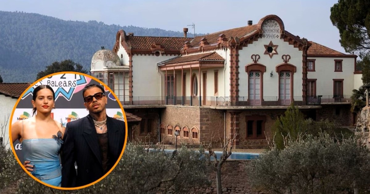 Así es la mansión que Rosalía y Rauw Alejandro venden en España por 2,2 millones de euros: 28 hectáreas, 10 cuartos y capilla