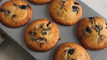 Muffins de limón y arándanos facilísimos de hacer
