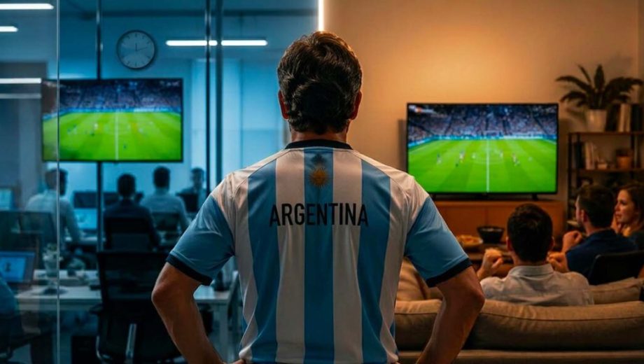 Argentina paró para mirar el partido de la Selección y se notó en la demanda de energía. Foto: Gentileza