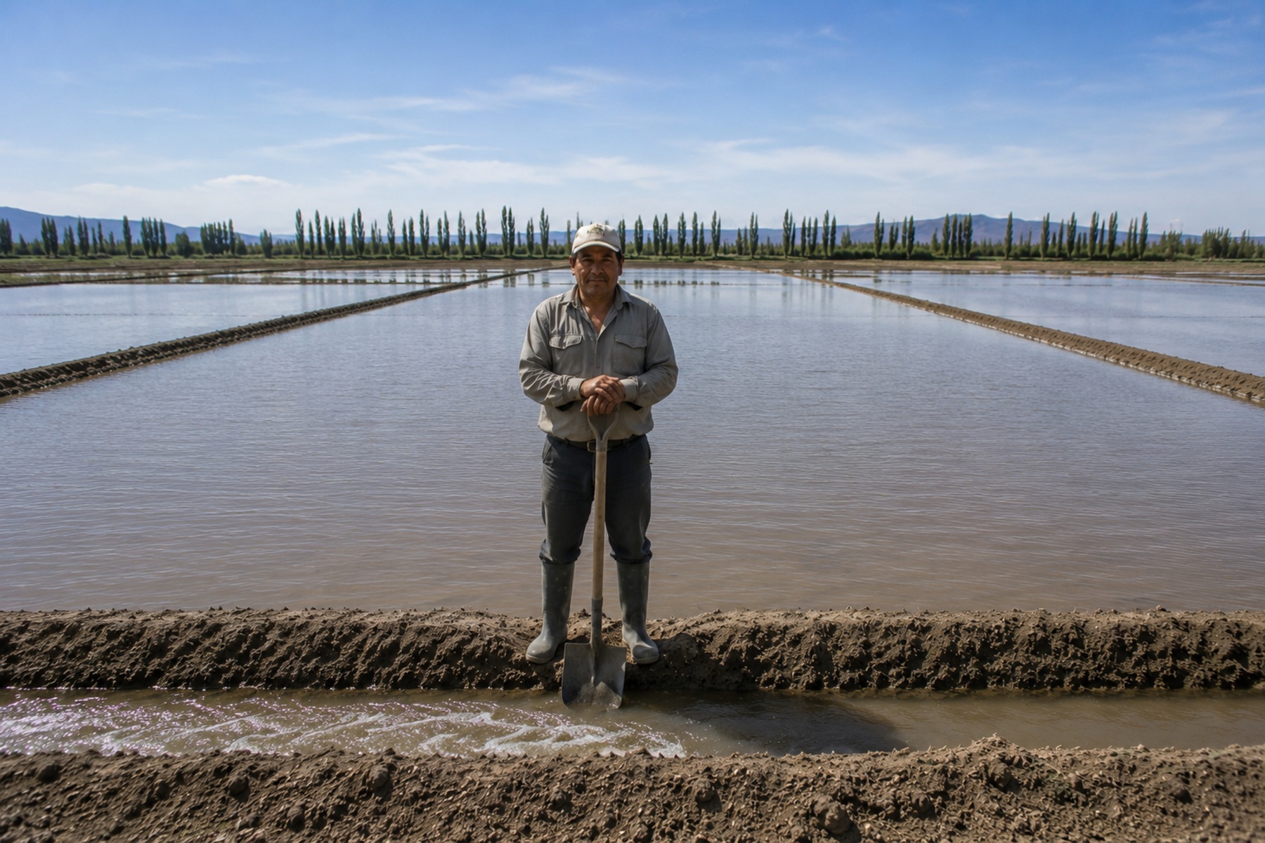 El regador, una herramienta esencial en el campo patagónico