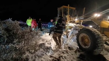 Quedaron atrapados en la nieve casi dos días y con -18 °C: el operativo para rescatar a una pareja en una ruta de la Patagonia