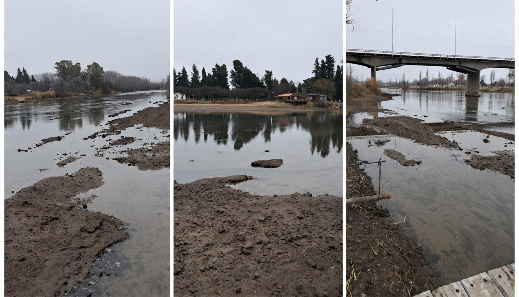 El río que da inicio a la Patagonia enfrenta una baja, pero las nevadas son esperanzadoras
