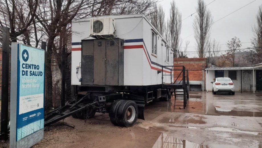 Desde el centro de salud de Neuquén señalaron que los días de lluvia dificultaron la atención. (Gentileza).