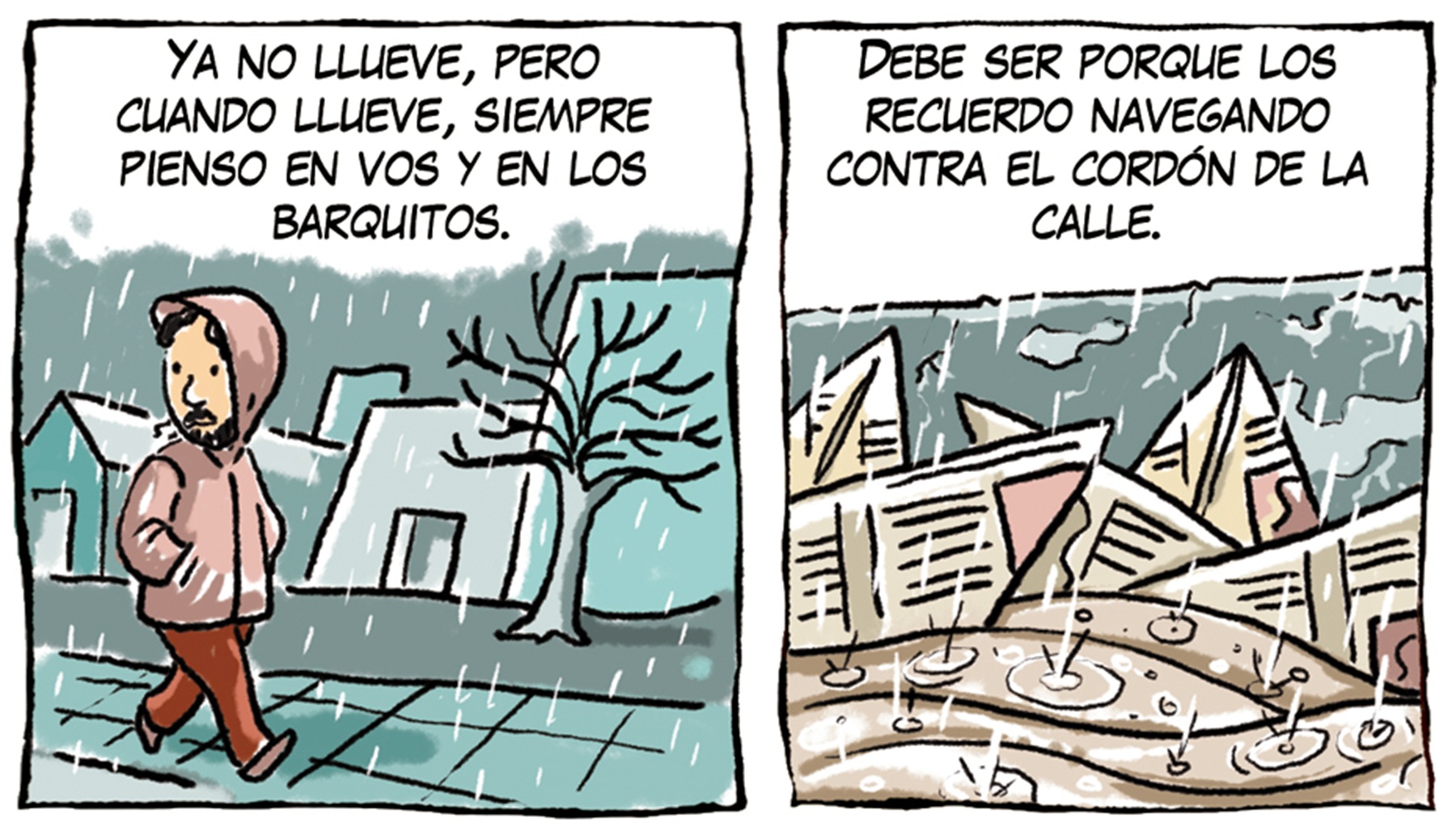 Presentación de "Barquitos de papel", la tira de Chelo Candia