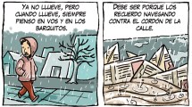 Imagen de «Barquitos de papel», la tira de Chelo Candia en el suple Viajes y Turismo