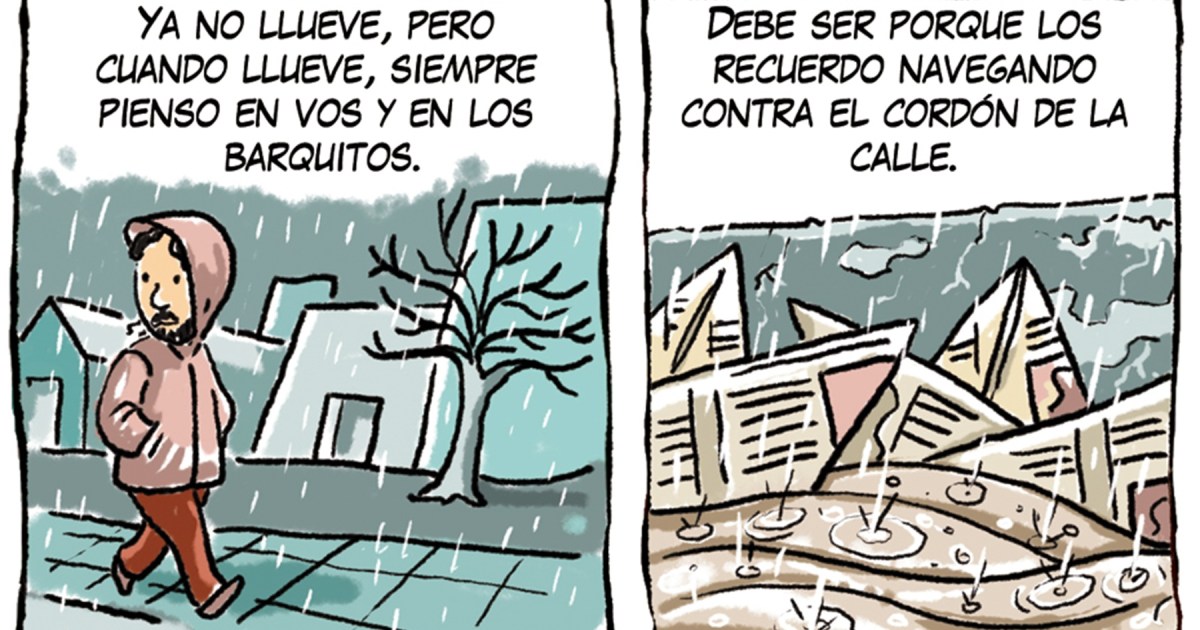 Presentación de "Barquitos de papel", la tira de Chelo Candia
