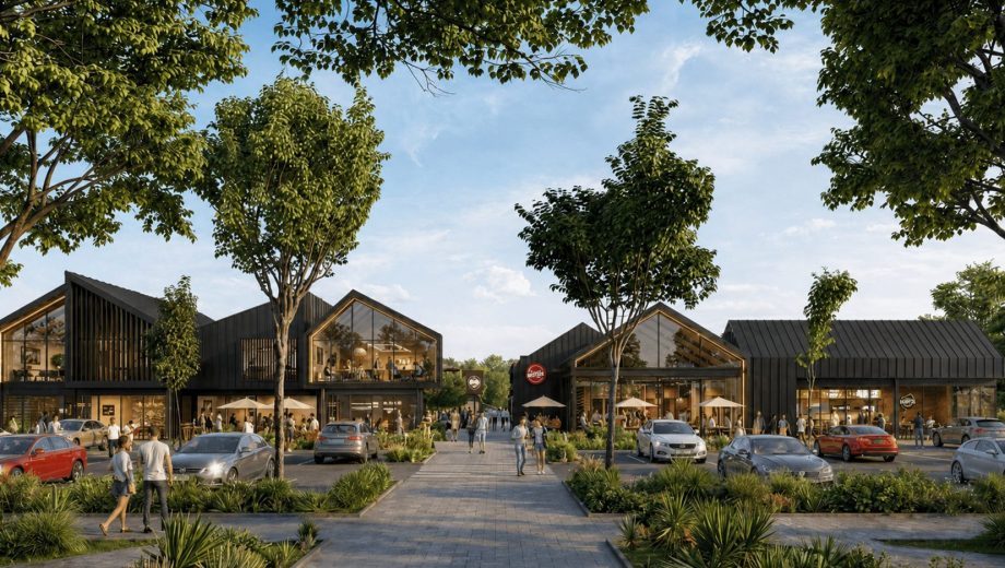 Imagen preliminar de la Aldea Comercial Cipoleña, el proyecto de Carrefour Argentina y Planet Partners en Cipolletti. Imagen: gentileza Carrefour Argentina y Planet Partners.