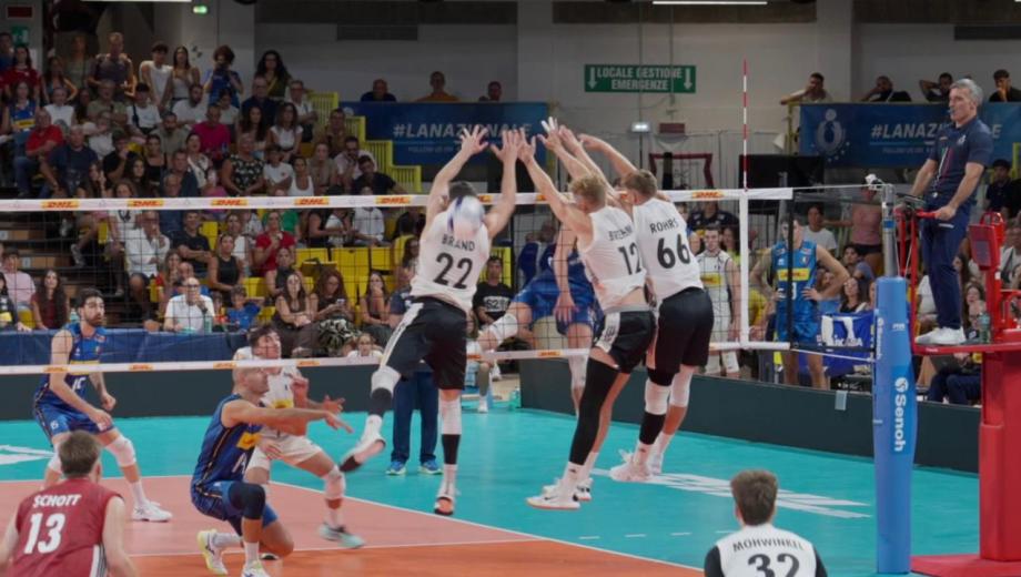 Récord histórico en el vóley cn el primer set que jugaron Alemania e Italia. 