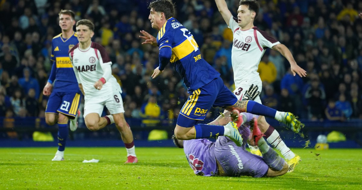 Boca Juniors venció a Lanús 1-0 con gol en el último minuto