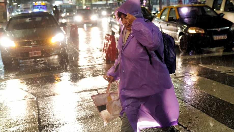 Fuerte temporal en el AMBA. Foto: Clarín Fotografía 