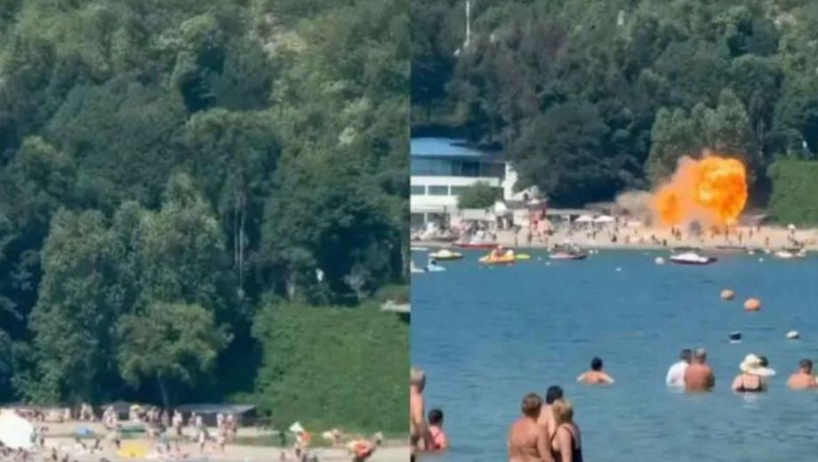El ataque se efectuó mediante drones en un sector turístico de la costa (Foto: captura de video)