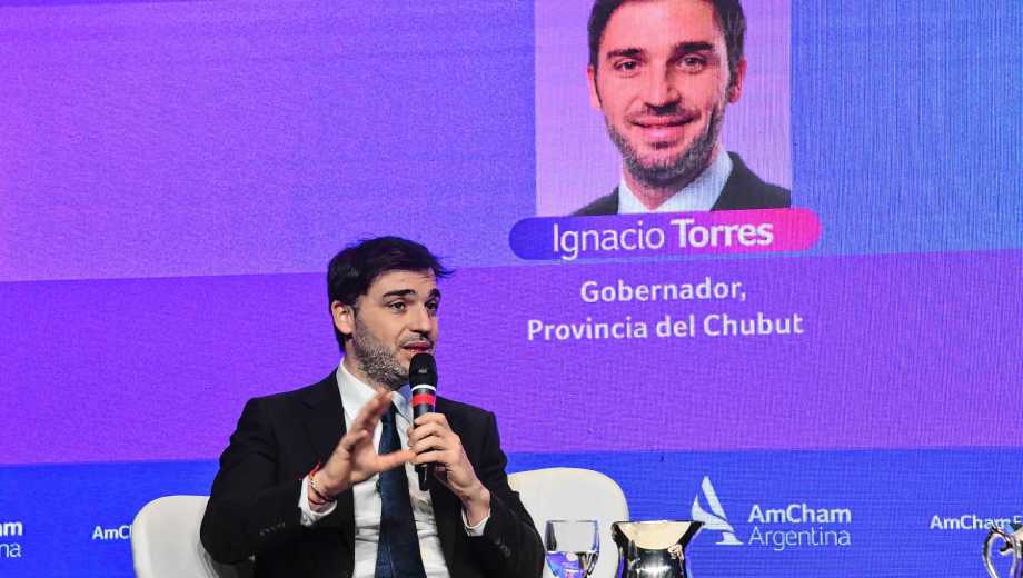 AMCHAM Energy Forum 2026. Gobernador de Chubut Ignacio Torres.
Foto: Enrique Garcia Medina