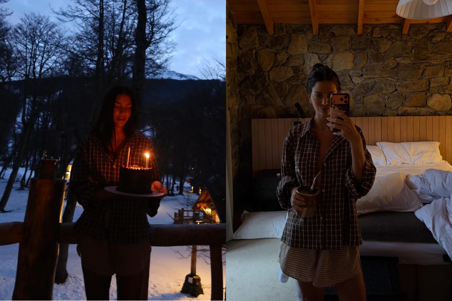 Zaira Nara celebra su cumpleaños en un refugio de montaña en Ushuaia