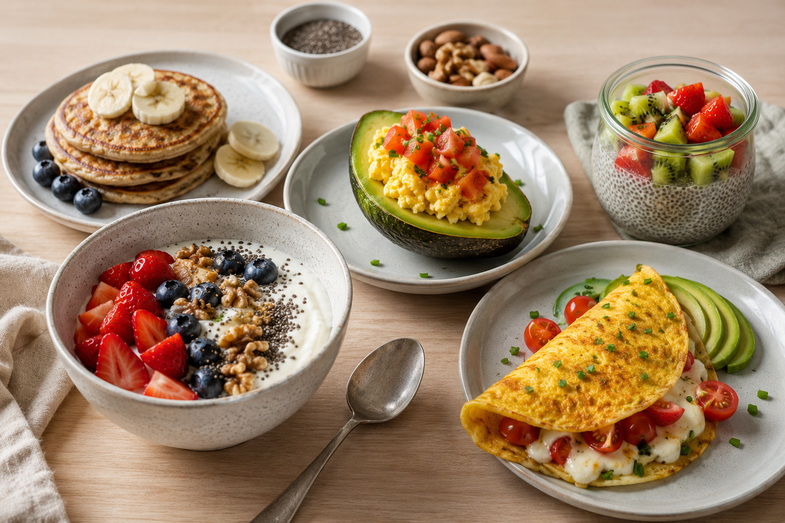 Opciones de desayunos sin harinas para comenzar el día de otra manera