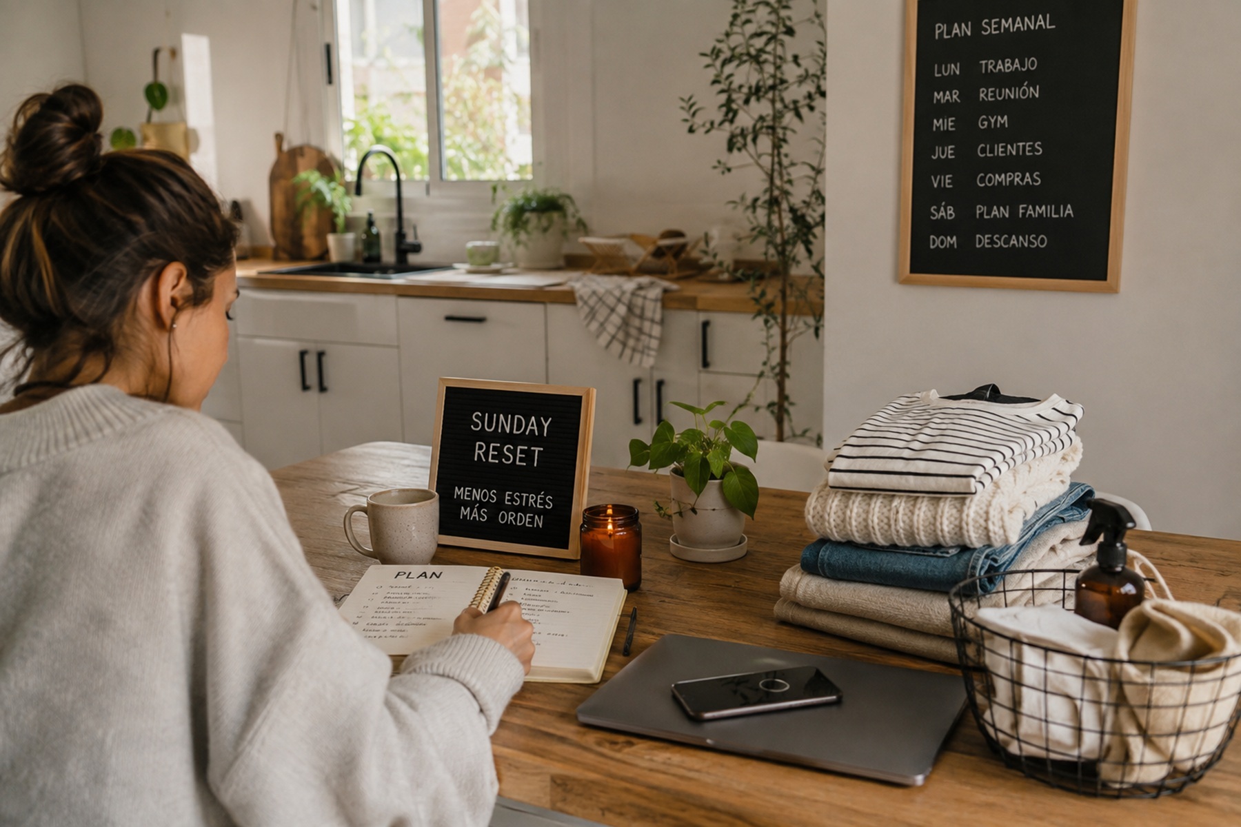 Cómo implementar el Sunday reset para un inicio de semana más ordenado