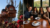 Imagen de Así es la increíble casita en el árbol de Bariloche que visitó Pampita: está a 29 escalones de altura