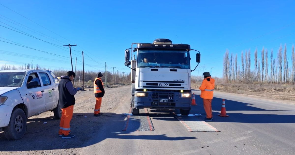 Controles de carga en la Ruta 69 detectan camiones con exceso en Río Negro