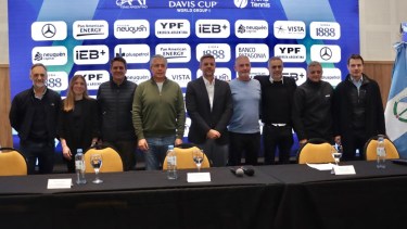 Copa Davis: se presentó en Neuquén la serie que se disputará entre Argentina y Turquía en el Ruca Che