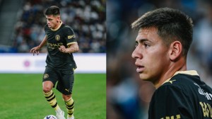 Claudio Echeverri volvió al Manchester City y picó un penal en un amistoso