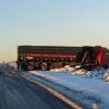 Imagen de El hielo y la nieve provocaron accidentes en la Ruta 151: piden circular con cuidado por un camión varado cerca de Catriel