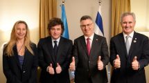 Imagen de Javier Milei se reunió con el canciller de Israel antes de participar de la asunción de Abelardo de la Espriella en Colombia