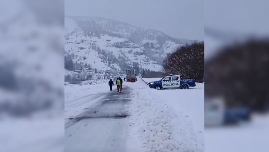 La Ruta 237, una de las más complicadas por la nieve.