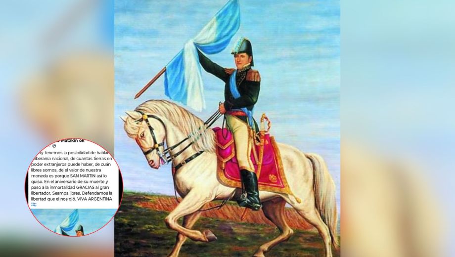 un intendente quiso homenajear a San Martín pero lo confundió con Belgrano