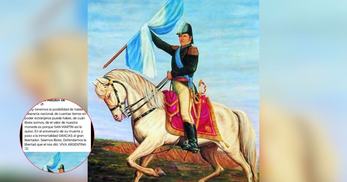 Intendente confundió a San Martín con Belgrano en homenaje viral