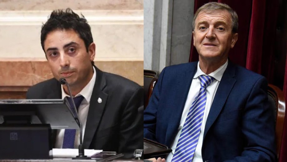 Los legisladores oficialistas Enzo Fullone y Aníbal Tortoriello.