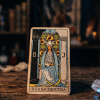 Imagen de Carta del tarot del día para hoy, domingo 9 de agosto de 2026: la Sacerdotisa y "el salto de fe" como mensaje para tu vida