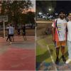 Imagen de Facu Campazzo sorprendió a un grupo de jóvenes y jugó un partido callejero en una plaza de Córdoba