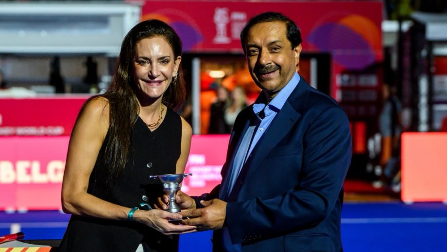 Luciana Aymar, testigo privilegiada de la semifinal ganada por Las Leonas (FIH).