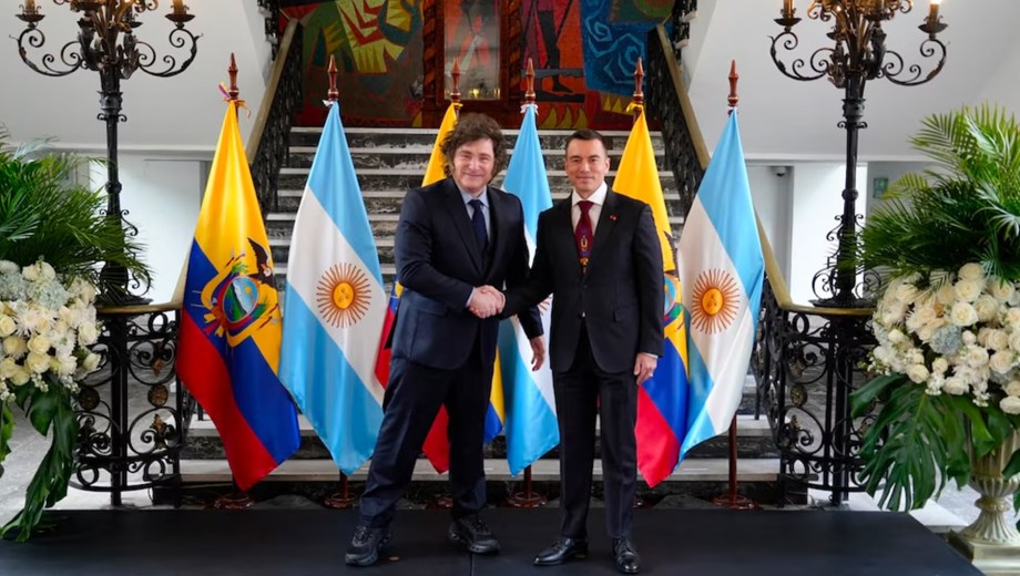 Javier Milei y Daniel Novoa.