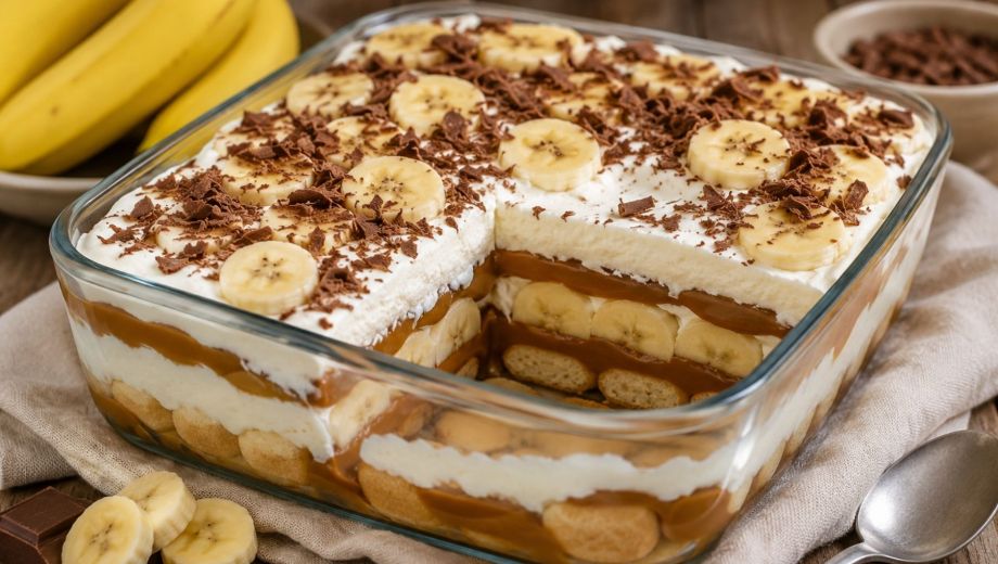 El postre de banana y dulce de leche que se prepara en pocos minutos y va a la heladera. Foto: ilustrativa.